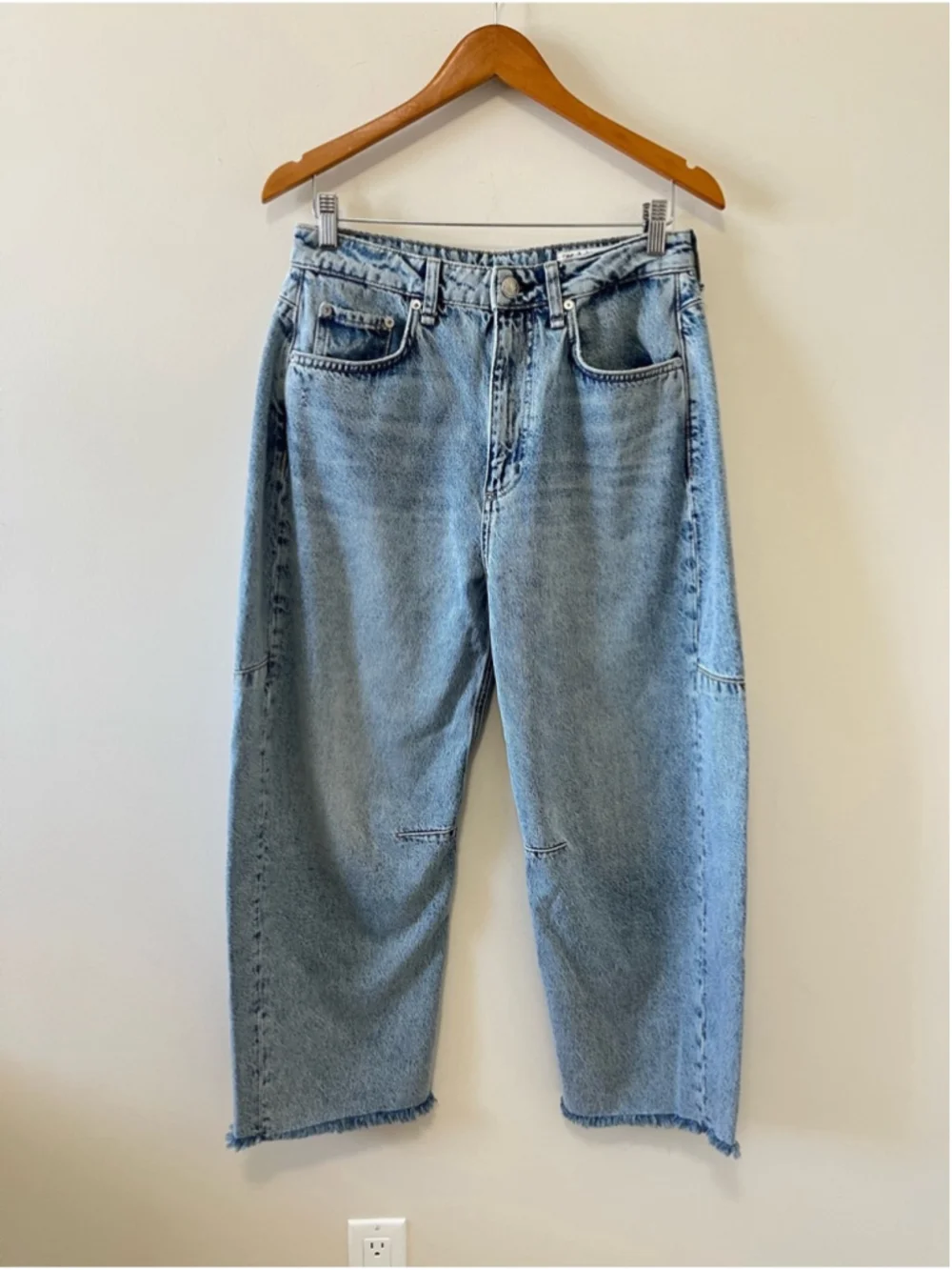 Rag and Bone Charlie Panelled Frayed Jeans Size 27 - Picture 7 of 15